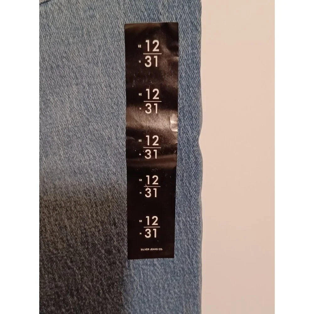 Silver Jeans Women's Highly Desirable Trouser High Rise 12 x 31 MSRP $88.00 - Picture 7 of 8